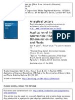 Application of Improved Azomethine-H Method To The Determination of Boron in Soils and Plants