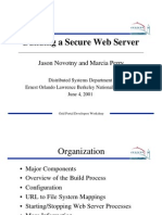 Building A Secure Web Server: Jason Novotny and Marcia Perry