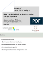 Technology Licensing/ Patent Acquisition Opportunity - US 6,294,900 - Bi-Directional AC or DC Voltage Regulator