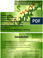 Cloud Computing in Financial Sector PPT Final