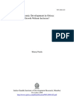 Economic Development in Orissa:: Growth Without Inclusion?