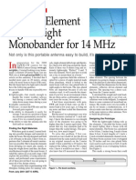 A Three Element Lightweight Monobander For 14 MHZ