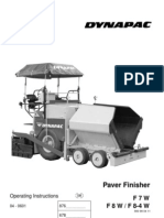 Paver Finisher: F 8 W / F 8-4 W F 7 W