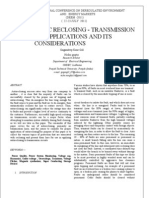 Paper On Automatic Reclosing Transmission Lines Applications and Its Considerations