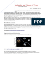 Magnetic Declination and Change of Times