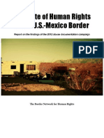 The State of Human Rights On The U.S.-mexico Border, 2012, by BNHR