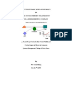 A System Dynamic Simulation Model