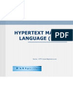 Hypertext Markup Language (HTML) : Source: HTTP://WWW - Beginners.co - Uk