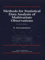 Methods for Statistical Data Analysis of Multivariate Observations