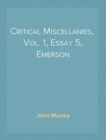 Critical Miscellanies,  Vol. 1, Essay 5, Emerson