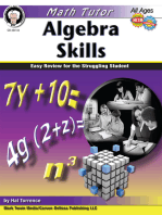 Math Tutor: Algebra, Ages 11 - 14: Easy Review for the Struggling Student