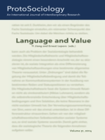 Language and Value: ProtoSociology Volume 31