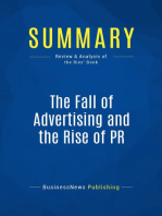 The Fall of Advertising and the Rise of PR (Review and Analysis of the Ries' Book)