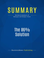 The 86% Solution (Review and Analysis of Mahajan and Banga's Book)