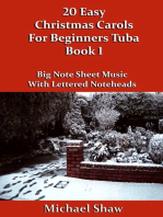 20 Easy Christmas Carols For Beginners Tuba: Book 1