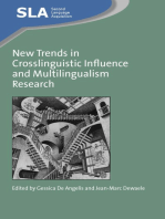 New Trends in Crosslinguistic Influence and Multilingualism Research