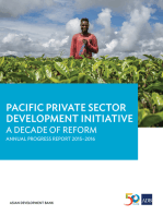 Pacific Private Sector Development Initiative: A Decade of Reform: Annual Progress Report 2015-2016