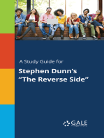 A Study Guide for Stephen Dunn's "The Reverse Side"