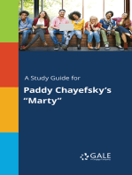 A Study Guide for Paddy Chayefsky's "Marty"