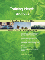 Training Needs Analysis A Complete Guide - 2019 Edition