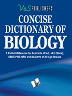 Concise Dictionary Of Biology: Important terms used in Biology and their accurate explanation