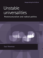 Unstable universalities: Poststructuralism and radical politics