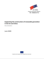 Supporting the Construction of Renewable Generation in EU and China: Policy Considerations: Joint Statement Report Series, #1