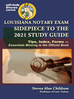 Louisiana Notary Exam Sidepiece to the 2021 Study Guide: Tips, Index, Forms—Essentials Missing in the Official Book