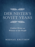 Der Nister's Soviet Years: Yiddish Writer as Witness to the People