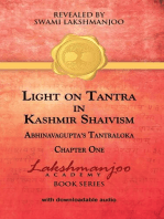 Light on Tantra in Kashmir Shaivism: Chapter One of Abhinavagupta's Tantraloka