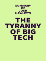 Summary of Josh Hawley's The Tyranny of Big Tech