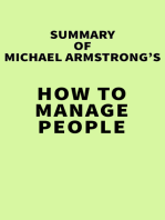 Summary of Michael Armstrong's How to Manage People