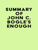 Summary of John C. Bogle's Enough