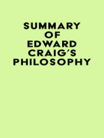 Summary of Edward Craig's Philosophy