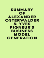 Summary of Alexander Osterwalder & Yves Pigneur's Business Model Generation