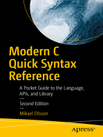 Modern C Quick Syntax Reference: A Pocket Guide to the Language, APIs, and Library