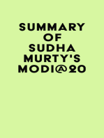 Summary of Sudha Murty's MODI@20