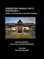 LABORATORY MANUAL FOR A MINI PROJECT: MSCB 1113 BIOCHEMISTRY & MICROBIAL PHYSIOLOGY