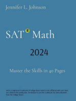 SAT Math: Master the Skills in 40 Pages