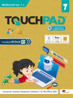 Touchpad Modular Ver. 1.1 Class 7: Windows 7 & MS Office 2010