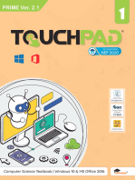 Touchpad Prime Ver. 2.1 Class 1: Windows 10 & MS Office 2016