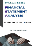 CFA Level 1 Financial Statement Analysis: CFA level 1, #1