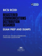 BICSI RCDD Registered Communications Distribution Designer Exam Prep And Dumps RCDD-001 Exam Guidebook Updated Questions