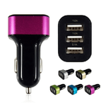 Trade Shop Traesio-caricatore Da Auto Accendisigari Con 3 Usb Car Charger 4.1 A Per Smartphone -