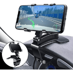 Trade Shop Traesio-supporto Telefono Per Cruscotto Auto Clip Molla Regolabile A 360° Gps Smartphone -