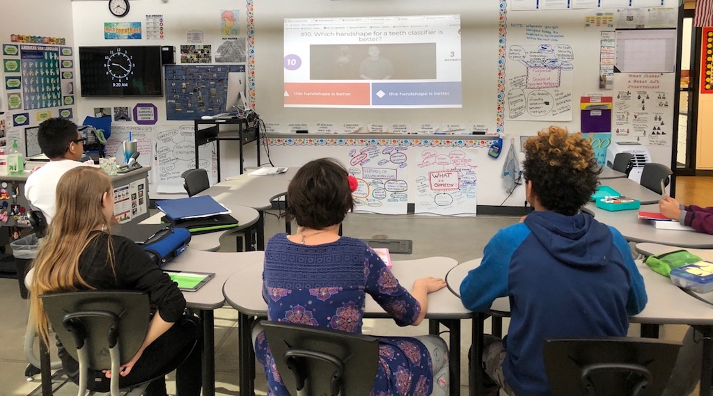 Kahoot bridging ASL with English