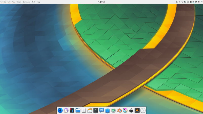 Screenshot of Plasma with Latte Dock