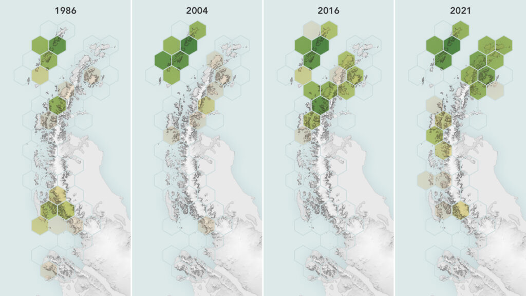 Satellites Reveal a Greener Antarctic Peninsula