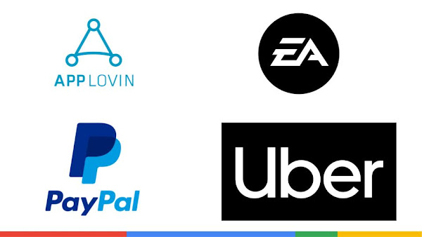 Logo perusahaan applovin EA PayPal uber