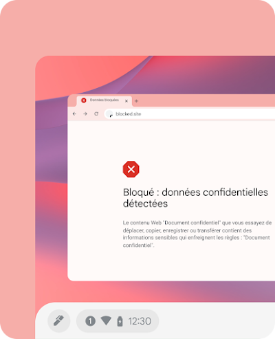 Ordinateur portable vu de côté, sur lequel est affiché un écran de connexion